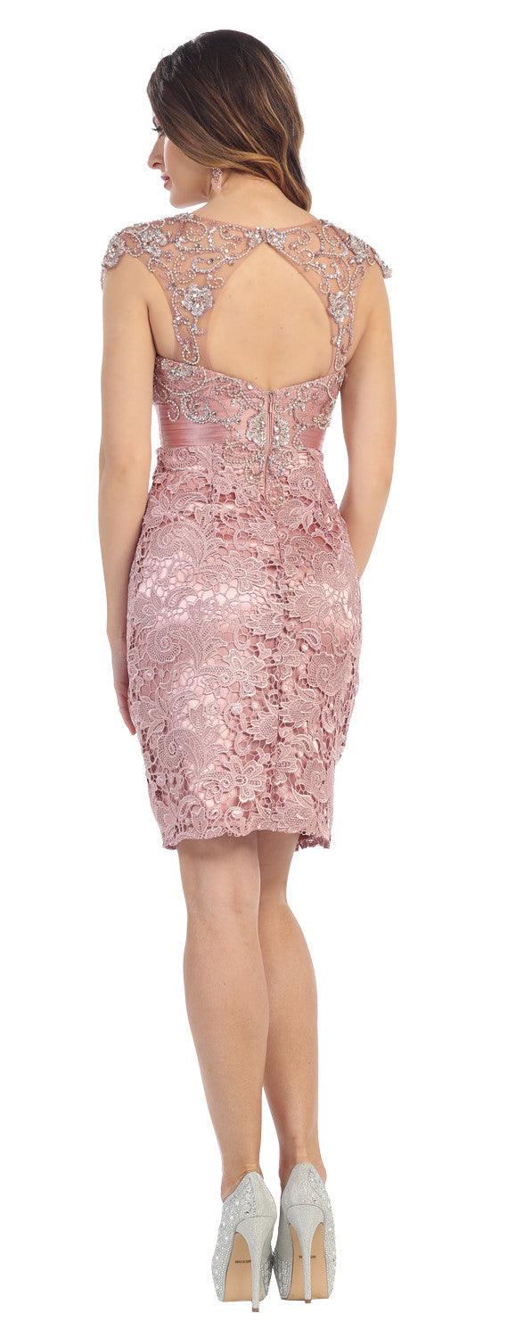 Short Plus Size Dress Evening Party - The Dress Outlet May Queen