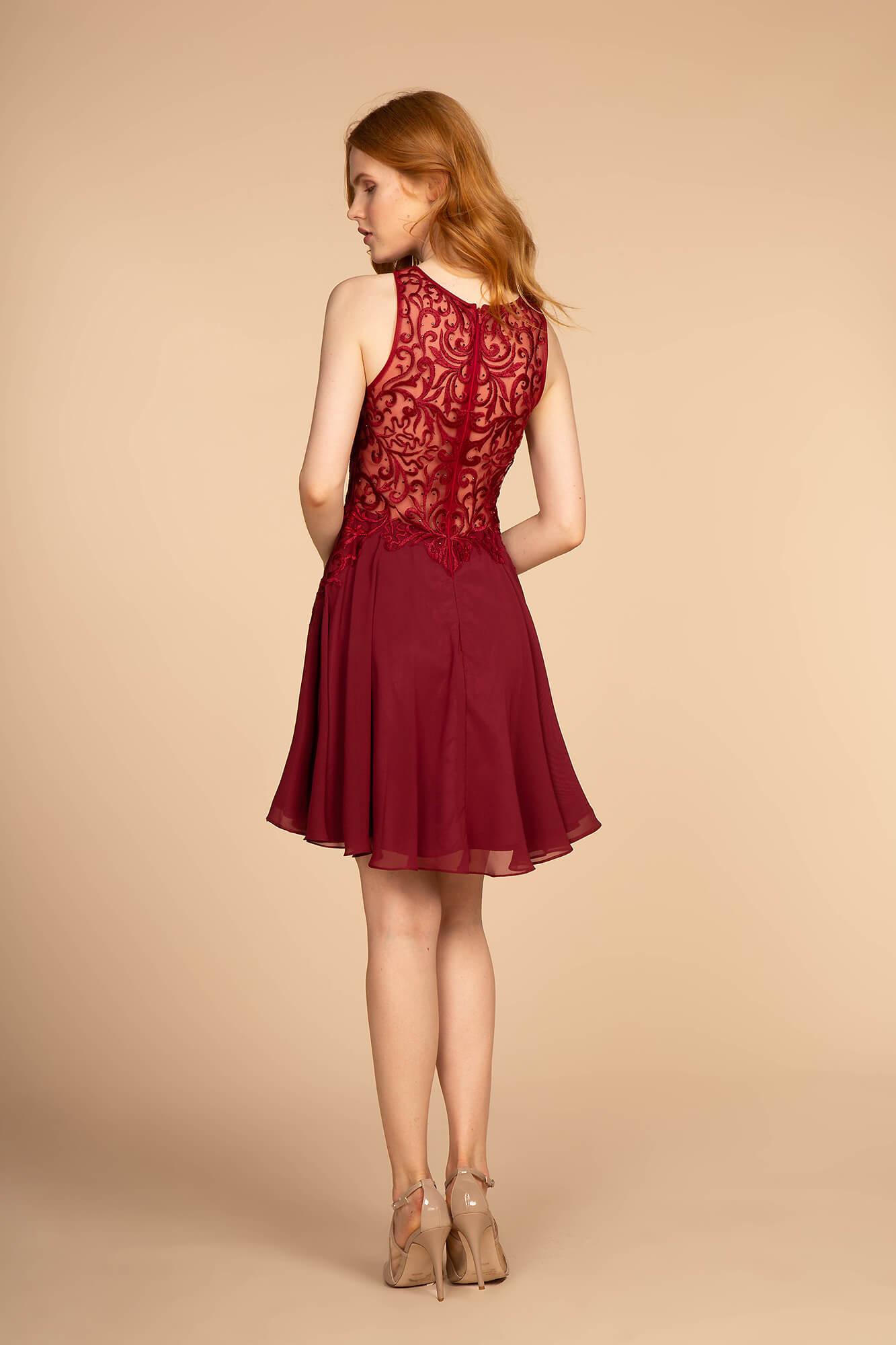 Short Prom Chiffon Dress Formal - The Dress Outlet Elizabeth K