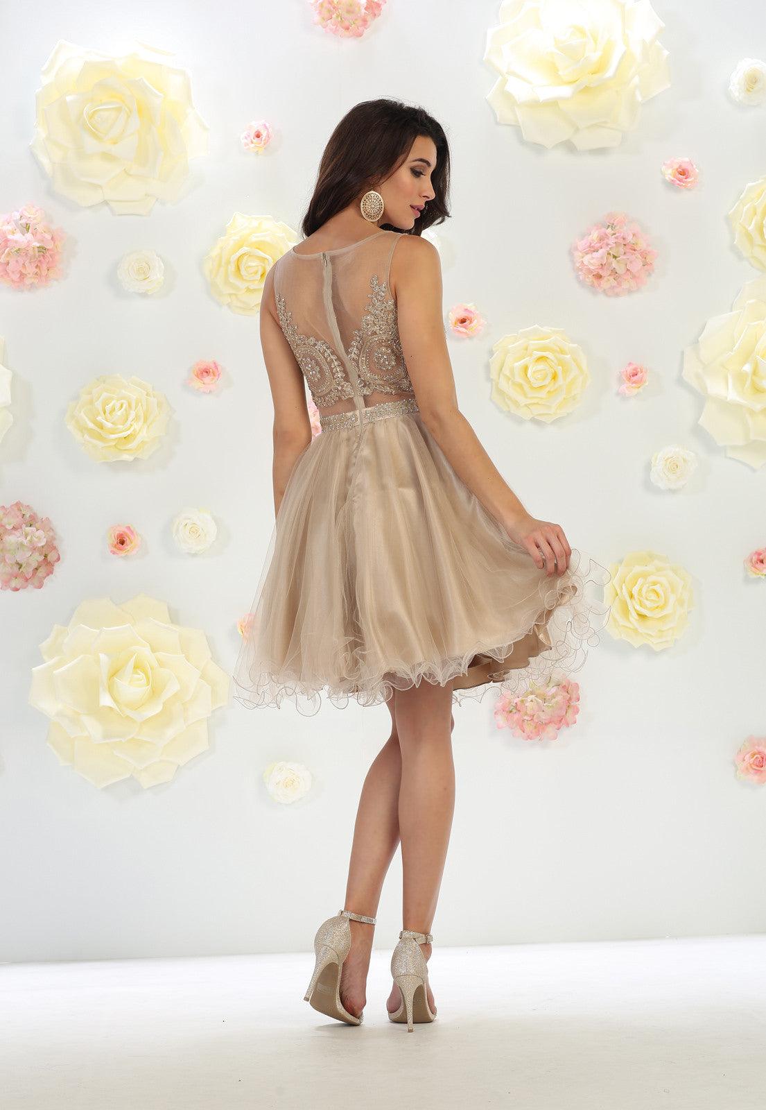 Short Prom Dress Homecoming - The Dress Outlet May Queen
