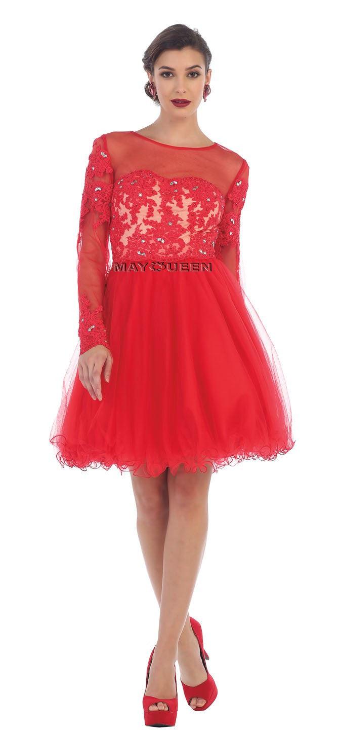Short Prom Dress Homecoming - The Dress Outlet May Queen