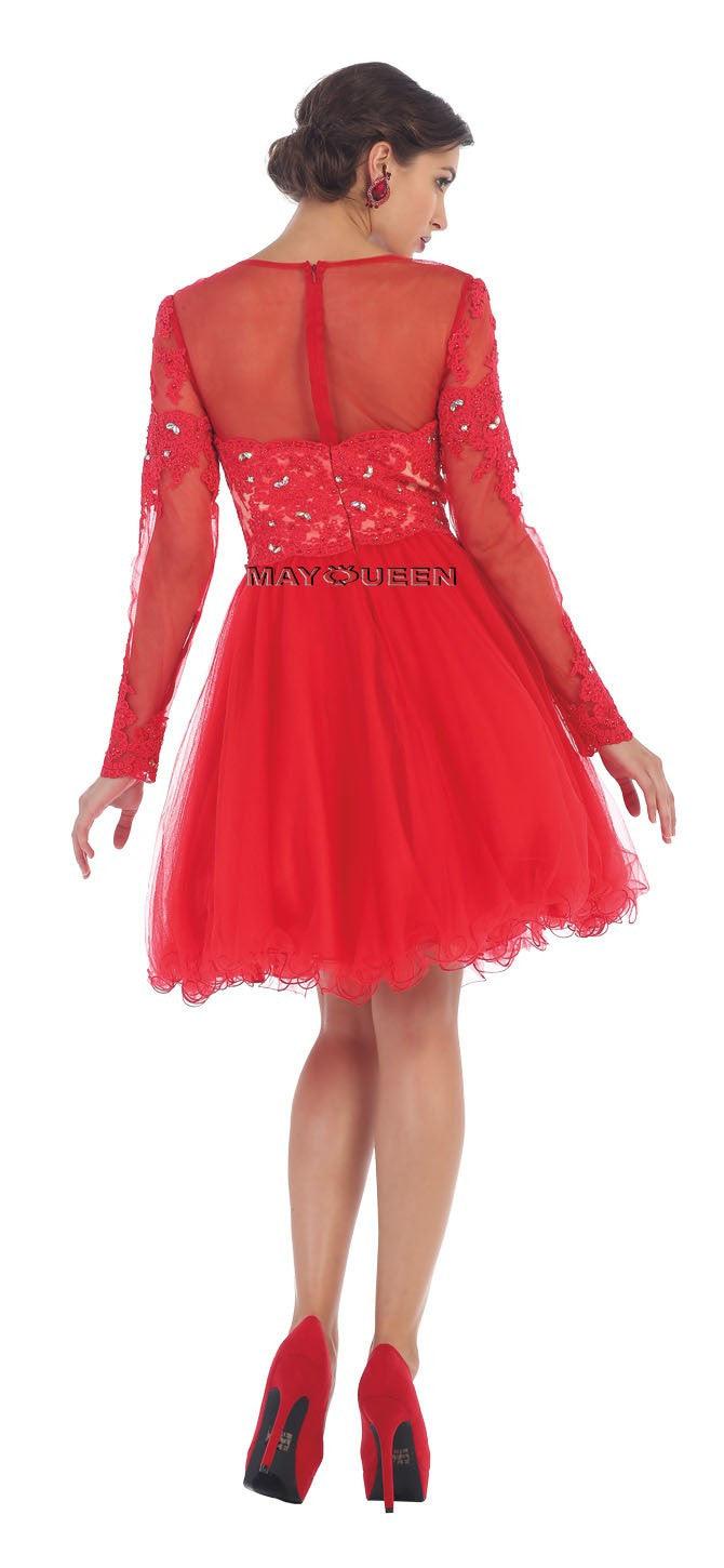 Short Prom Dress Homecoming - The Dress Outlet May Queen