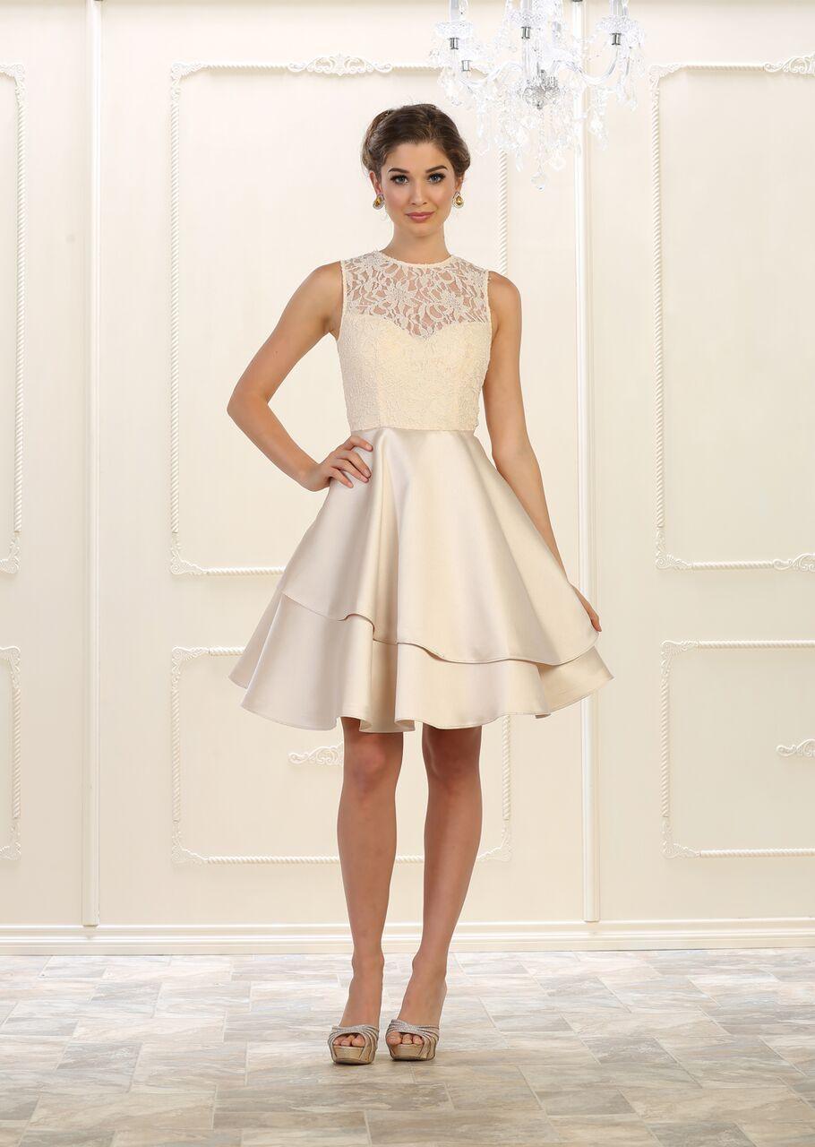Short Prom Dress Homecoming Plus Size Cocktail - The Dress Outlet May Queen