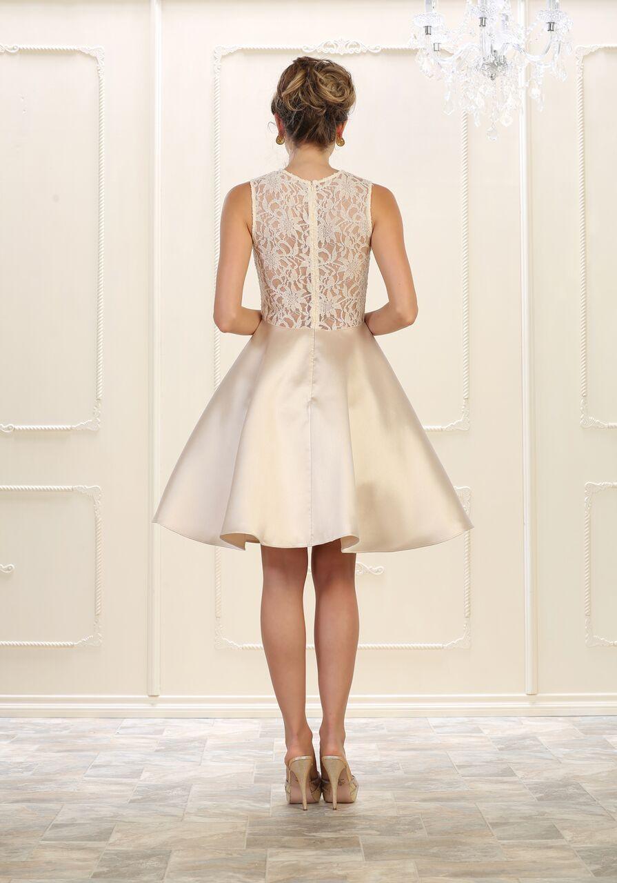 Short Prom Dress Homecoming Plus Size Cocktail - The Dress Outlet May Queen