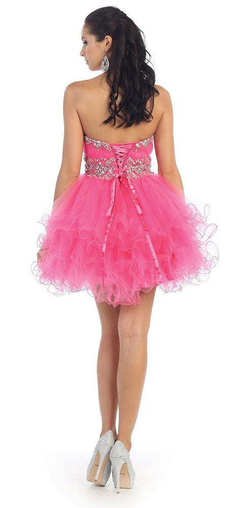 Short Prom Dress Plus Size Homecoming - The Dress Outlet May Queen