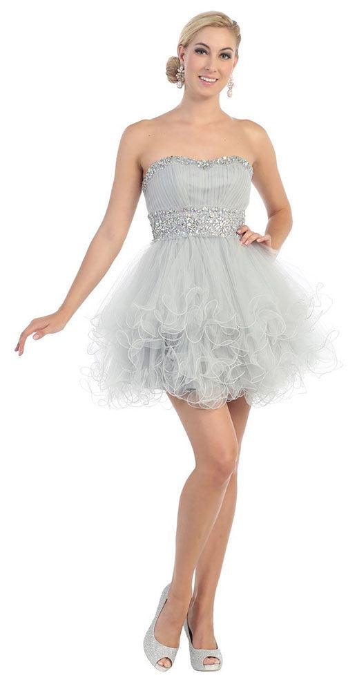 Short Prom Dress Plus Size Homecoming - The Dress Outlet May Queen