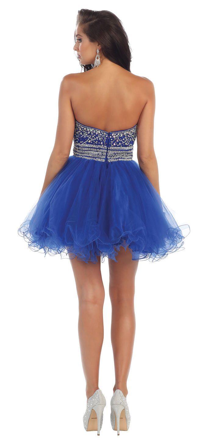 Short Prom Formal Cocktail Dress Homecoming - The Dress Outlet May Queen