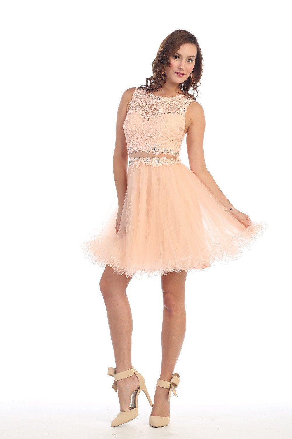 Short Prom Formal Homecoming Dress - The Dress Outlet May Queen
