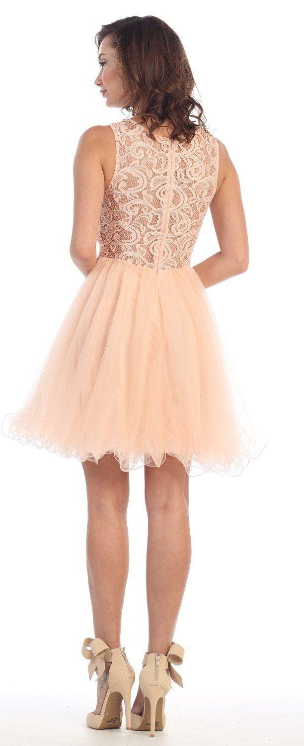 Short Prom Formal Homecoming Dress - The Dress Outlet May Queen