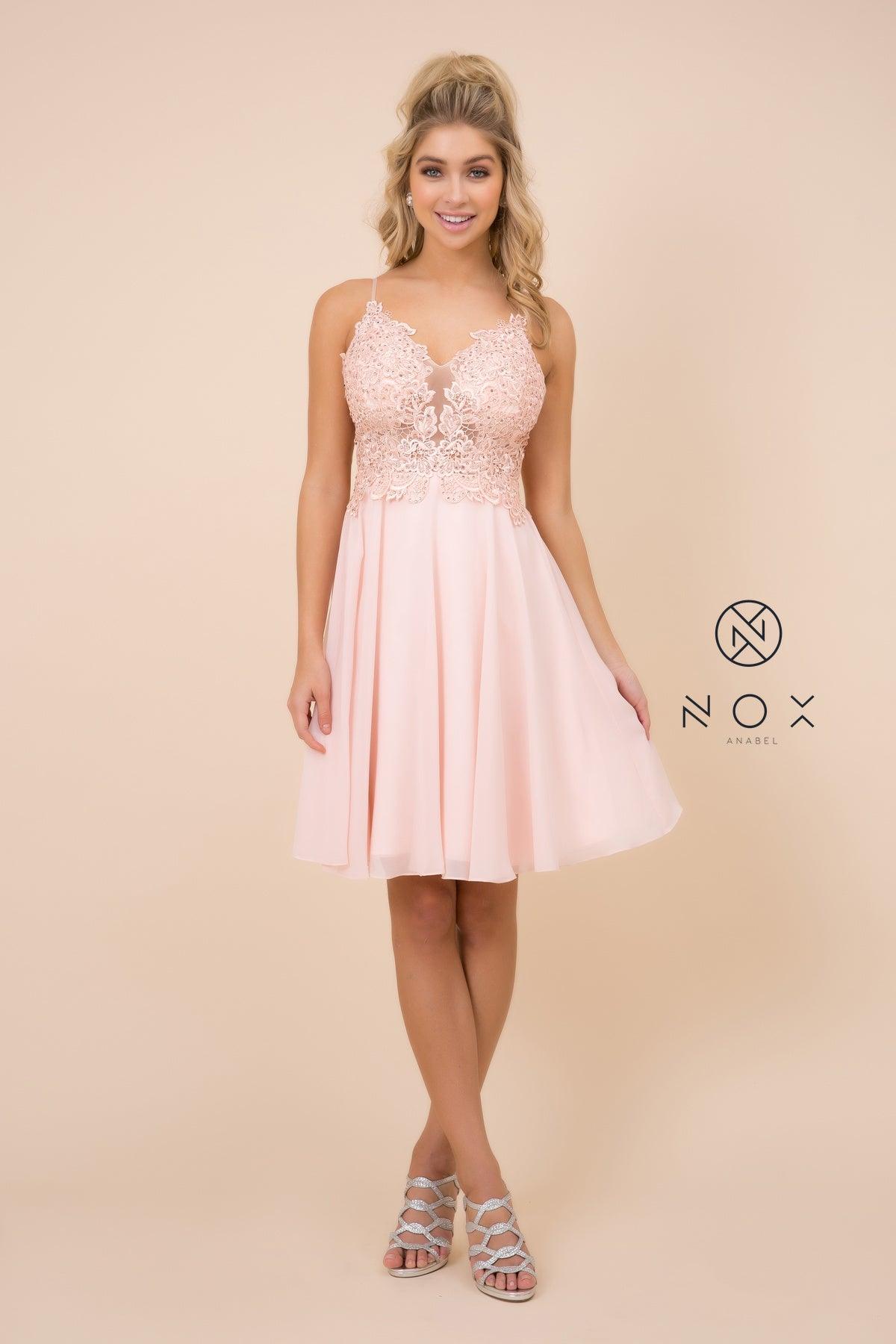 Blush Short Prom Dress Formal Homecoming for $164.99 – The Dress Outlet