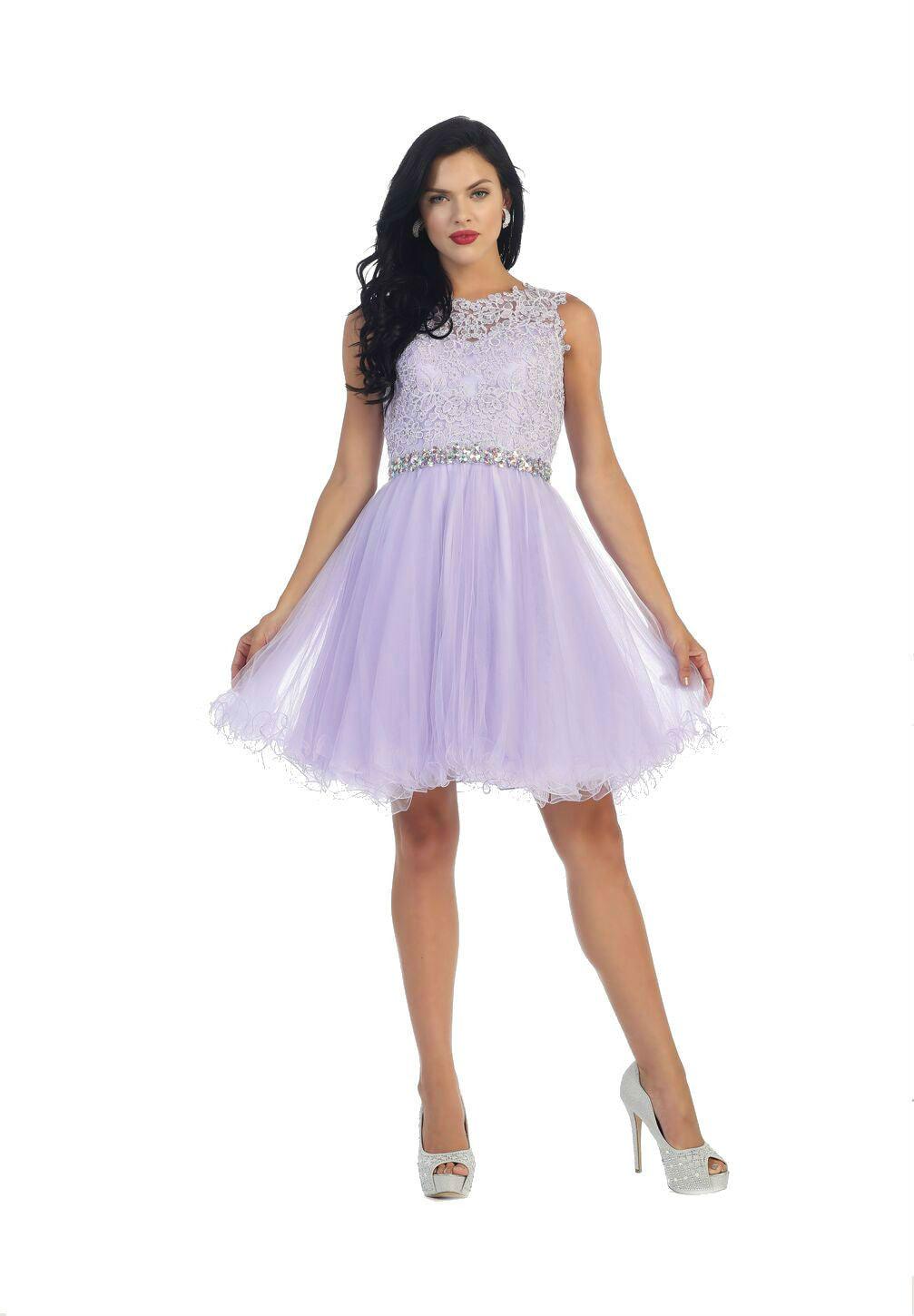 Short Prom Homecoming Graduation Dress - The Dress Outlet May Queen