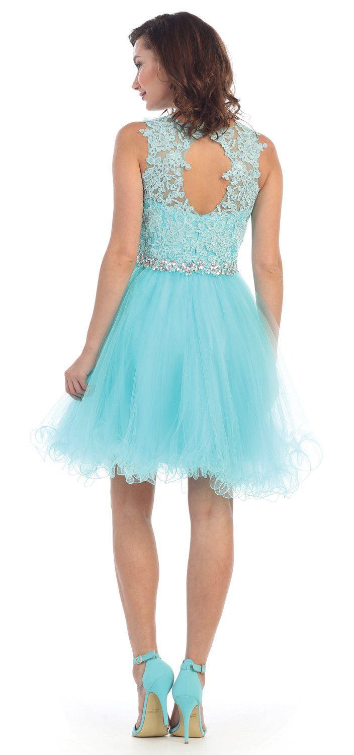 Short Prom Homecoming Graduation Dress - The Dress Outlet May Queen
