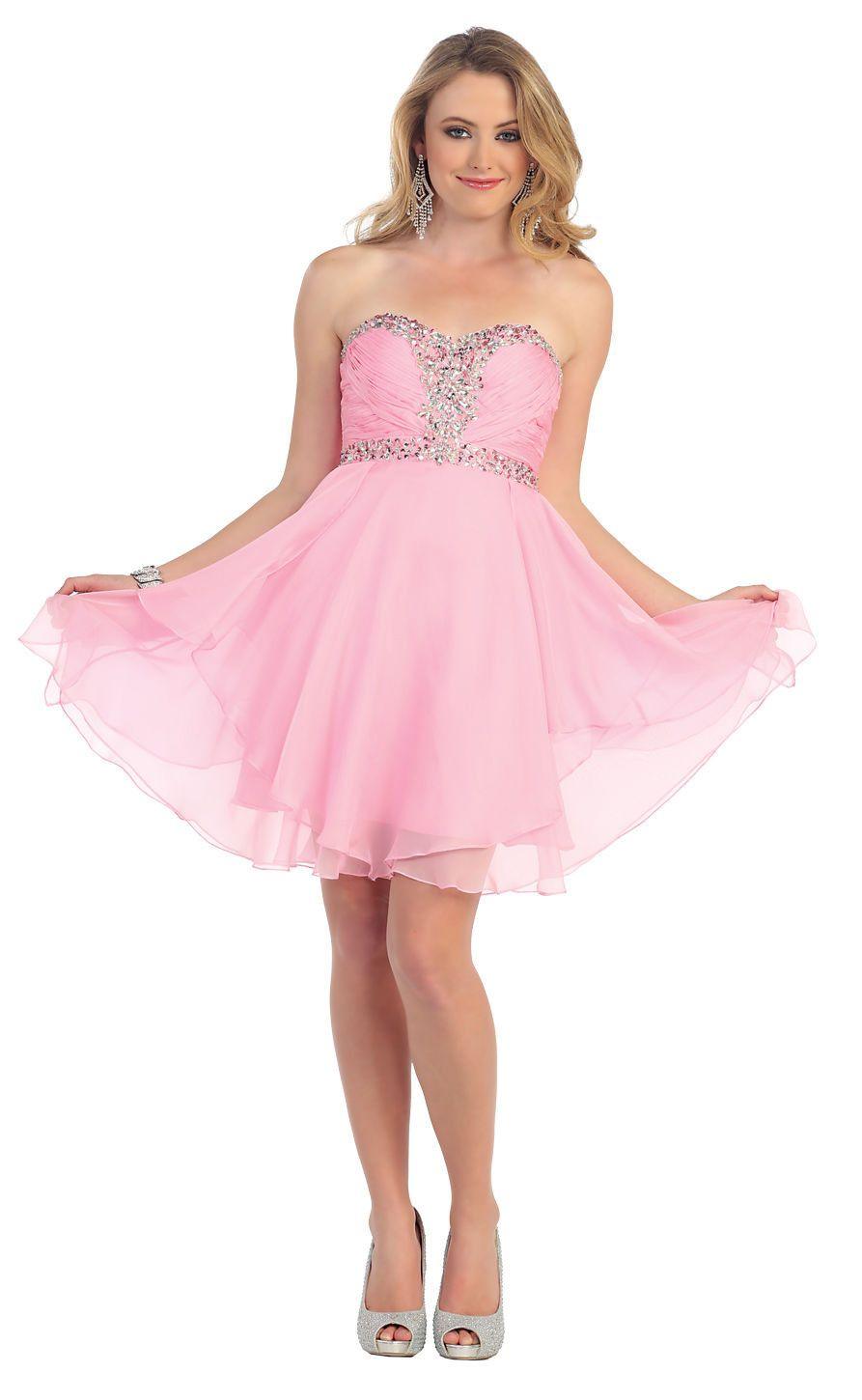 Short Prom Plus Size Homecoming Cocktail Dress - The Dress Outlet May Queen