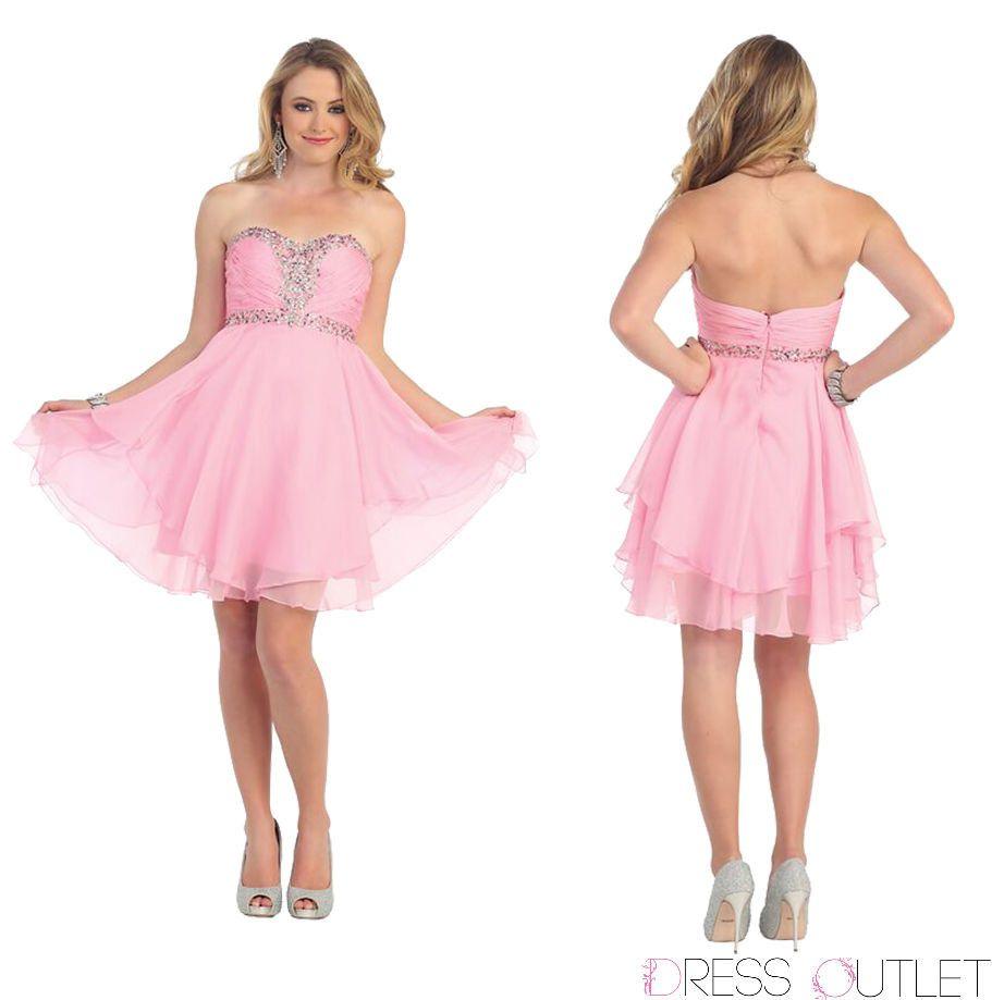 Short Prom Plus Size Homecoming Cocktail Dress - The Dress Outlet May Queen