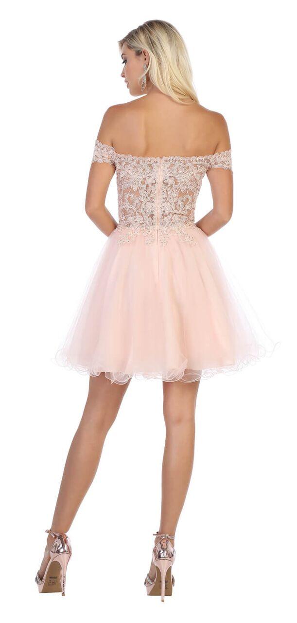 Short Prom Plus Size Homecoming Dress - The Dress Outlet May Queen