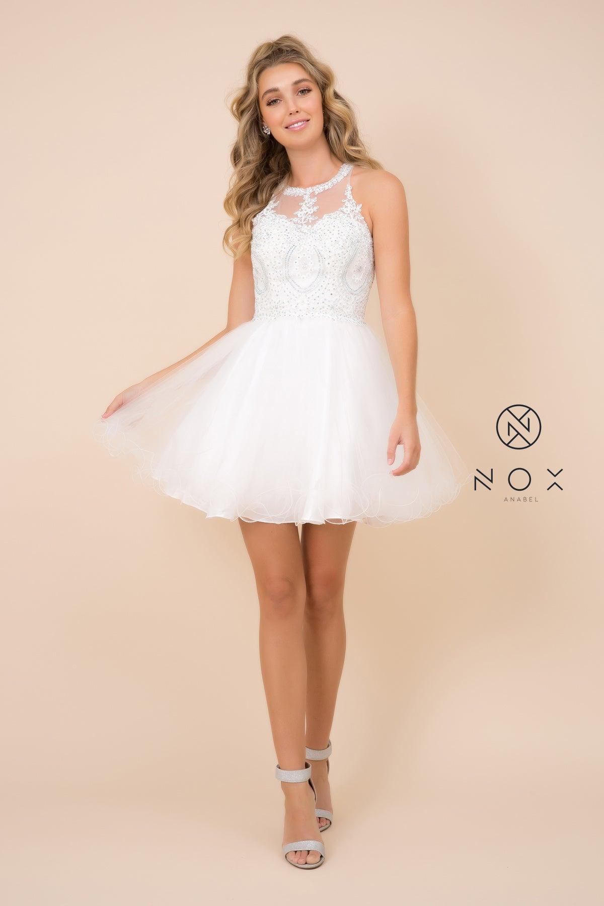 White Prom Short Dress Homecoming for $112.99 – The Dress Outlet