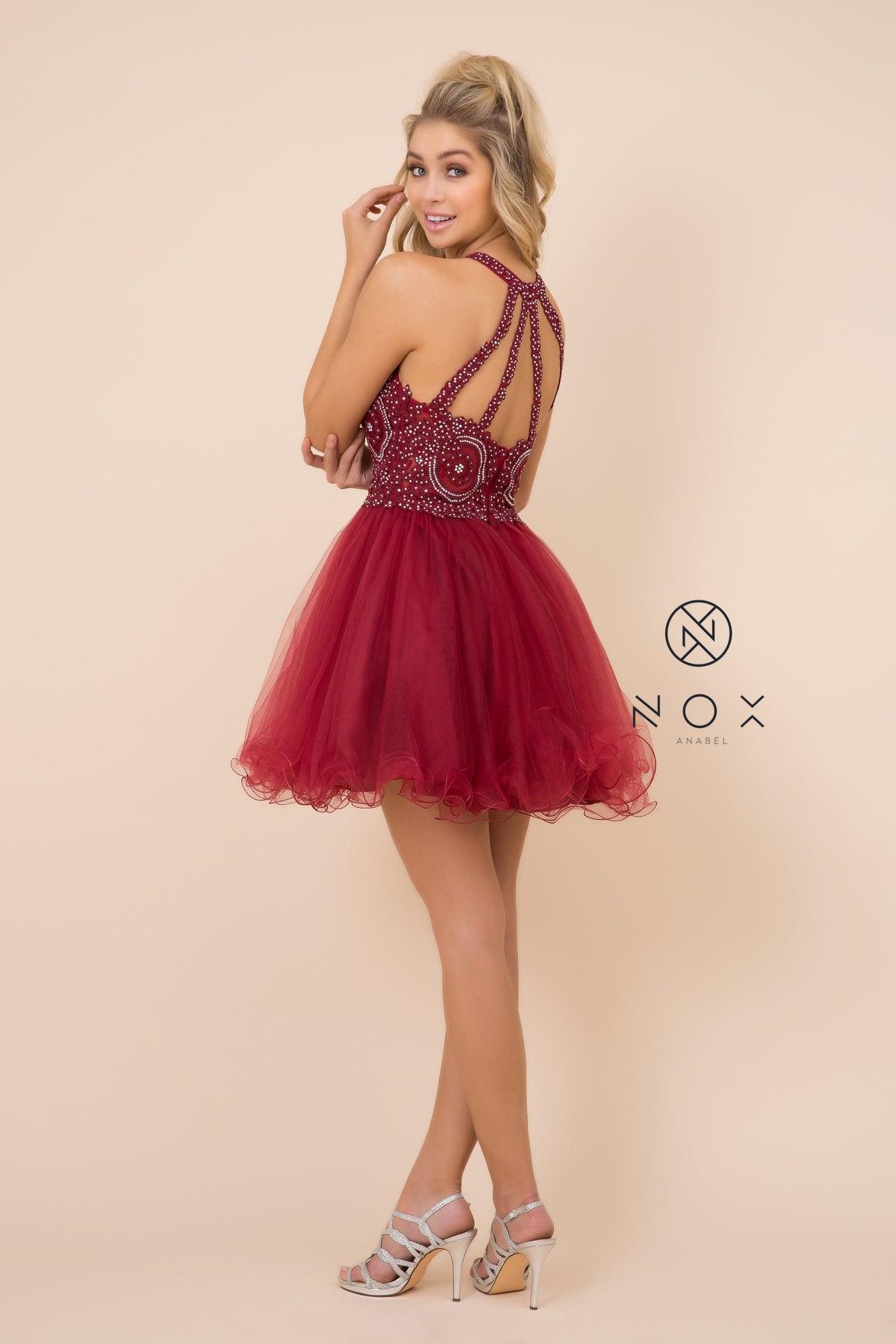 Short Tulle Prom Homecoming Dress - The Dress Outlet Nox Anabel