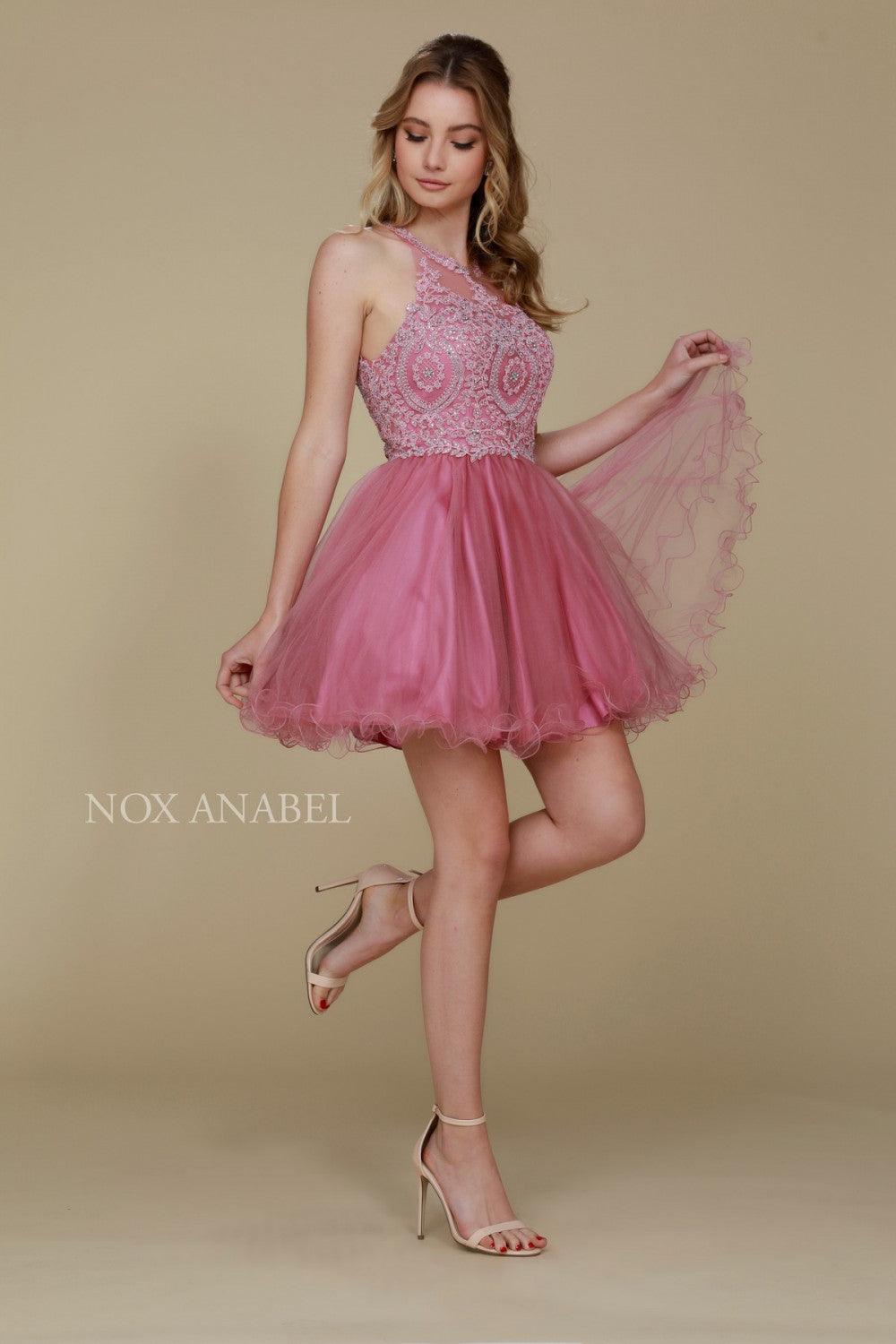 Short Tulle Prom Homecoming Dress - The Dress Outlet Nox Anabel