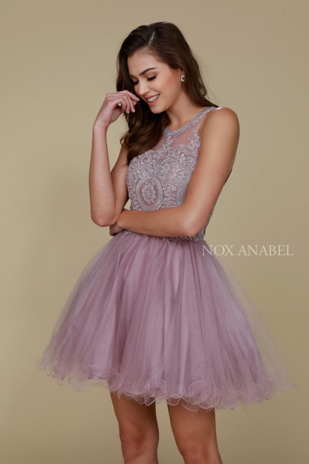 Short Tulle Prom Homecoming Dress - The Dress Outlet Nox Anabel