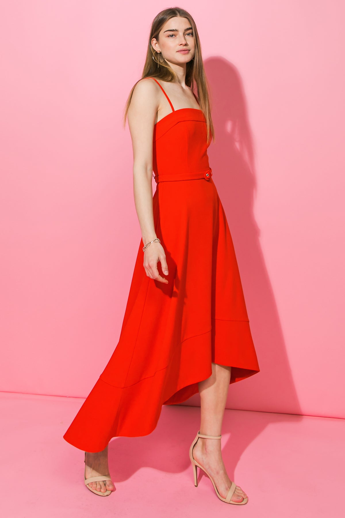 Cocktail Dresses High Low Formal Cocktail Dress Flying Tomato ID19769 Red