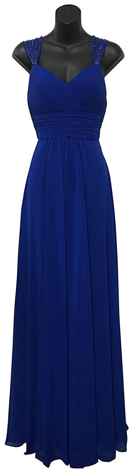 Simple Long Formal Plus Size Bridesmaids Dress - The Dress Outlet May Queen