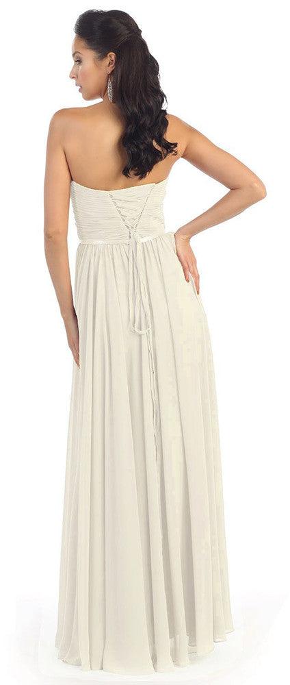 Simple Wedding Plus Size Long Gown - The Dress Outlet May Queen