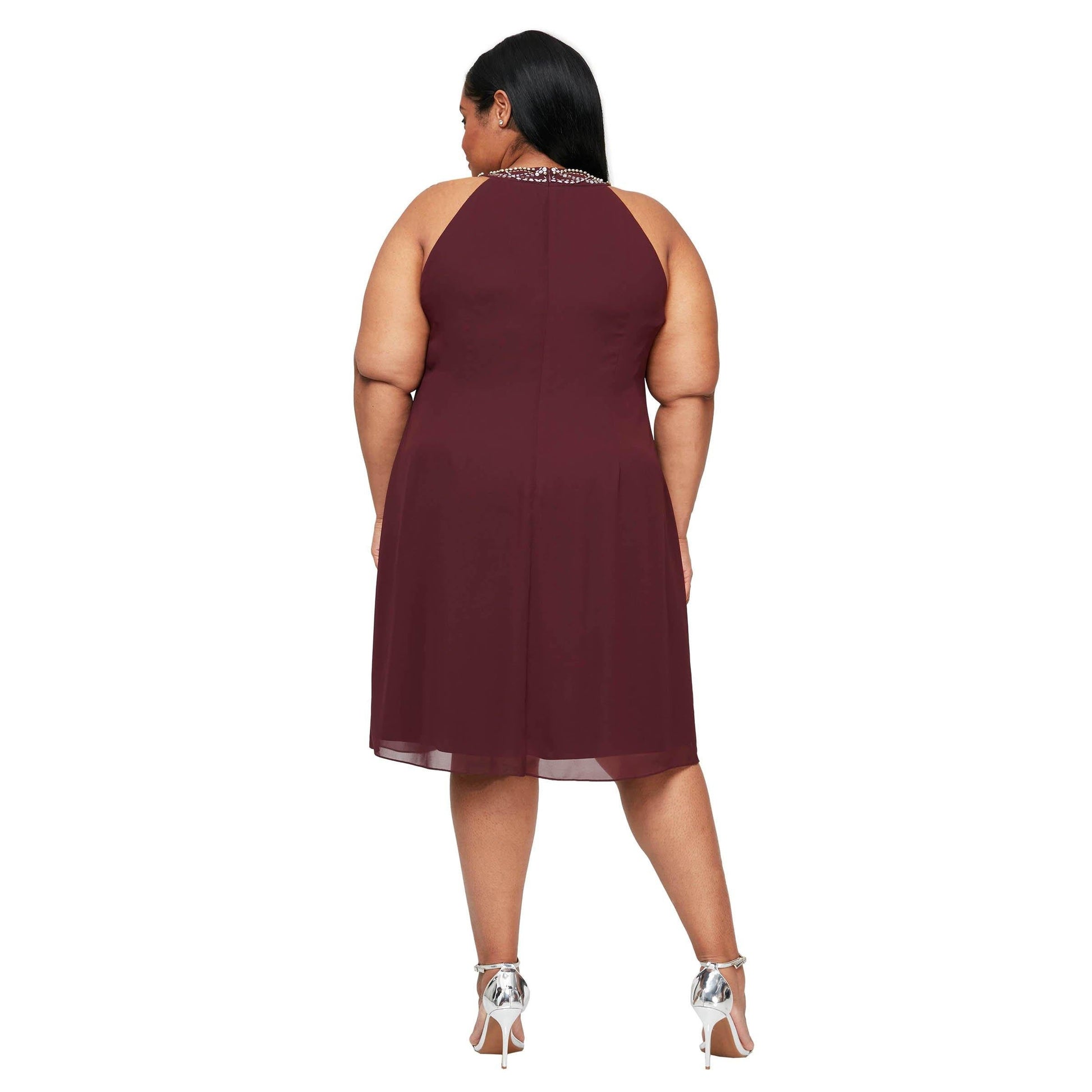 SL Fashions 611105 Short Plus Size Dress