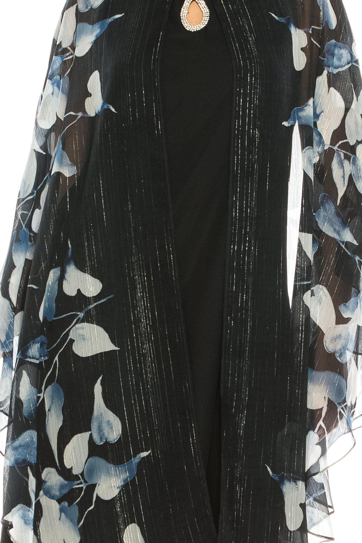 Blue SL Fashions 9171467 Short Mother of the Bride Floral Jacket Dress ...