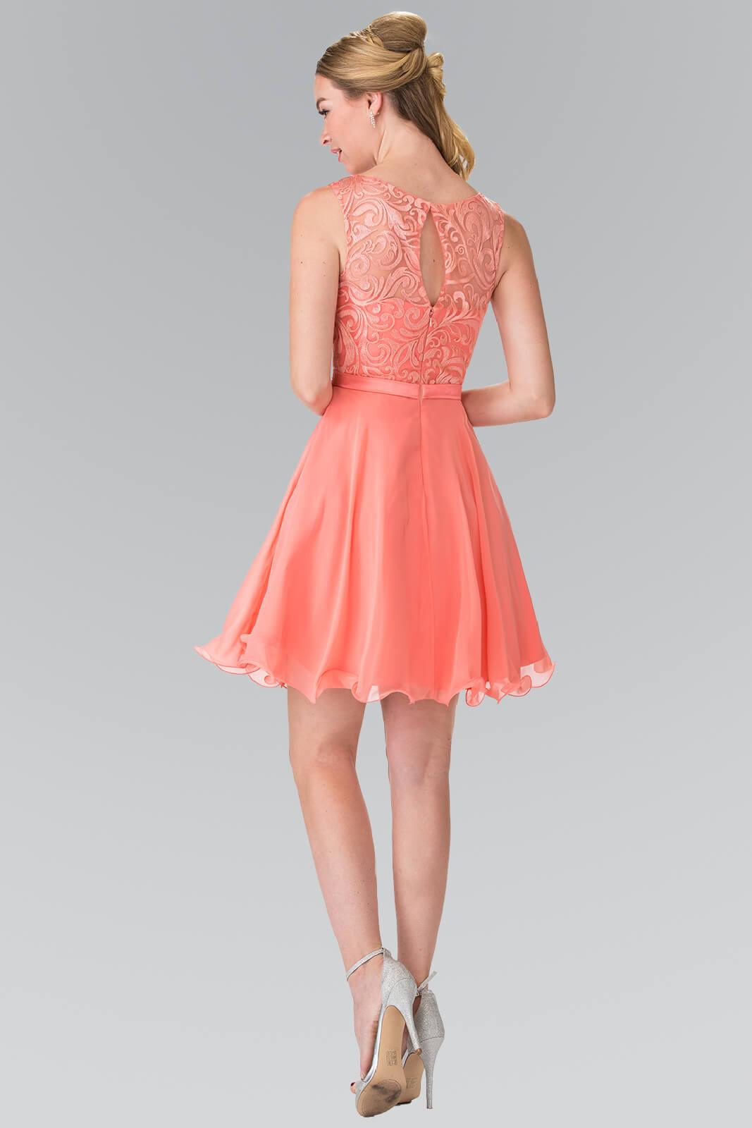 Sleeveless Cocktail Dress Prom Short - The Dress Outlet Elizabeth K