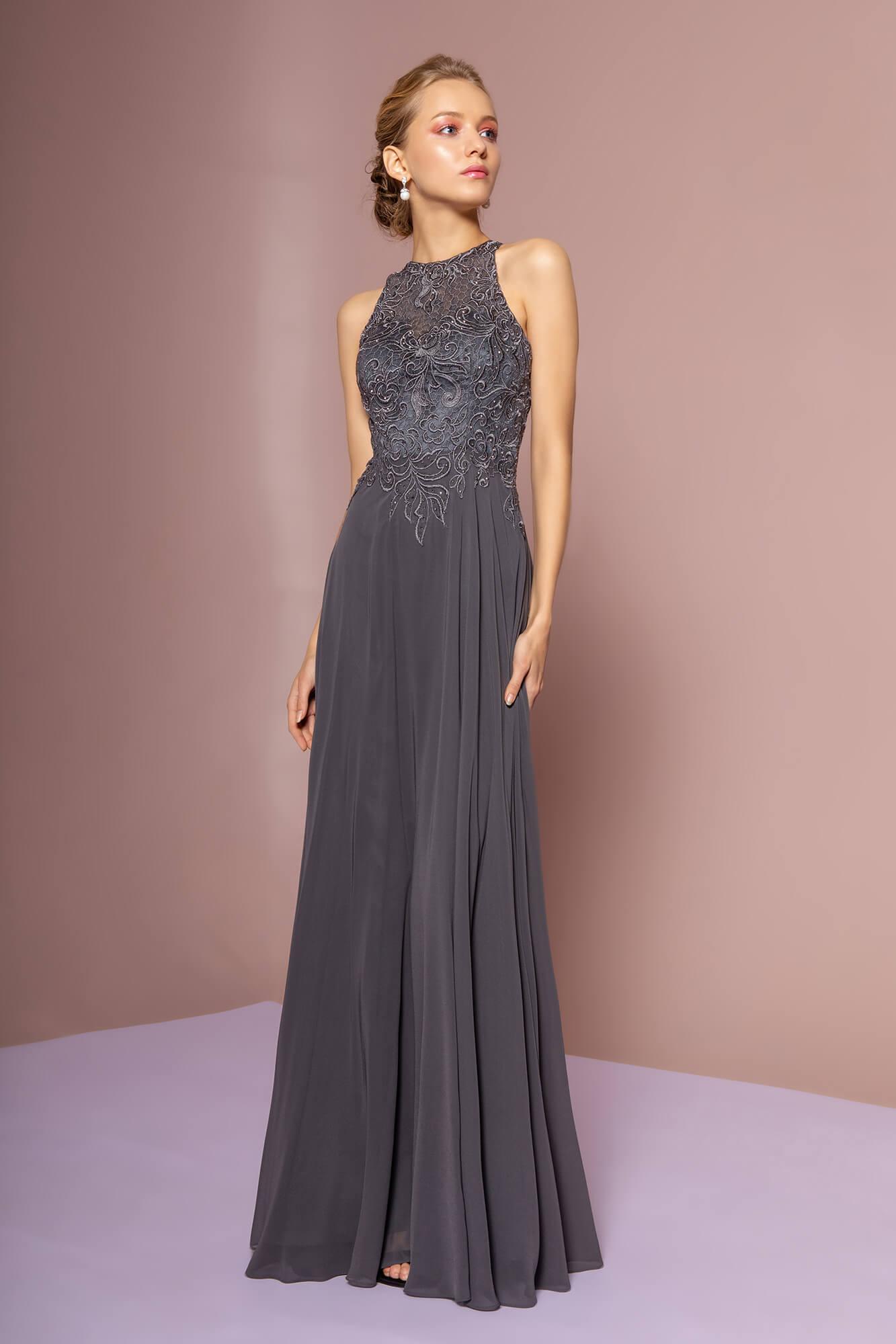 Mauve Sleeveless Long Prom Gown Formal Dress for $181.99 – The Dress Outlet