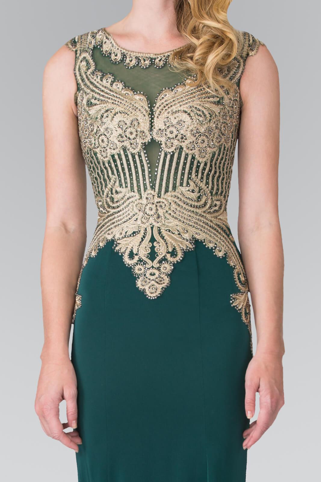 Sleeveless Prom Long Dress Formal Train - The Dress Outlet Elizabeth K