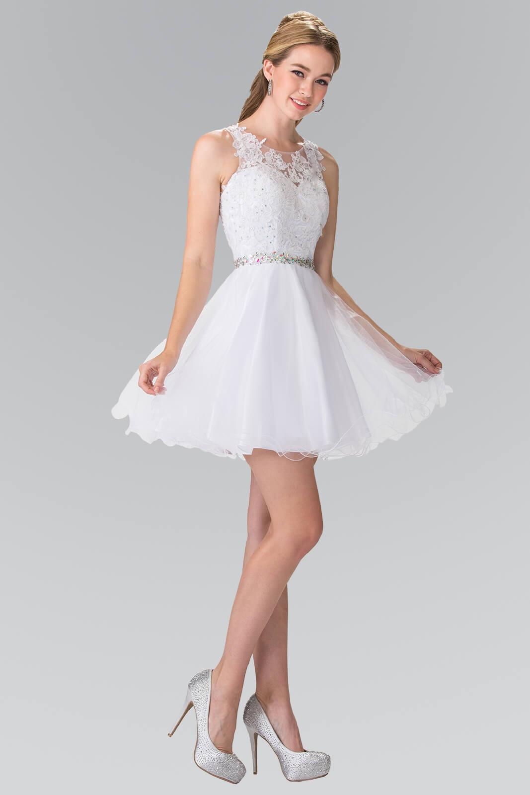 Sleeveless Prom Short Dress Homecoming - The Dress Outlet Elizabeth K