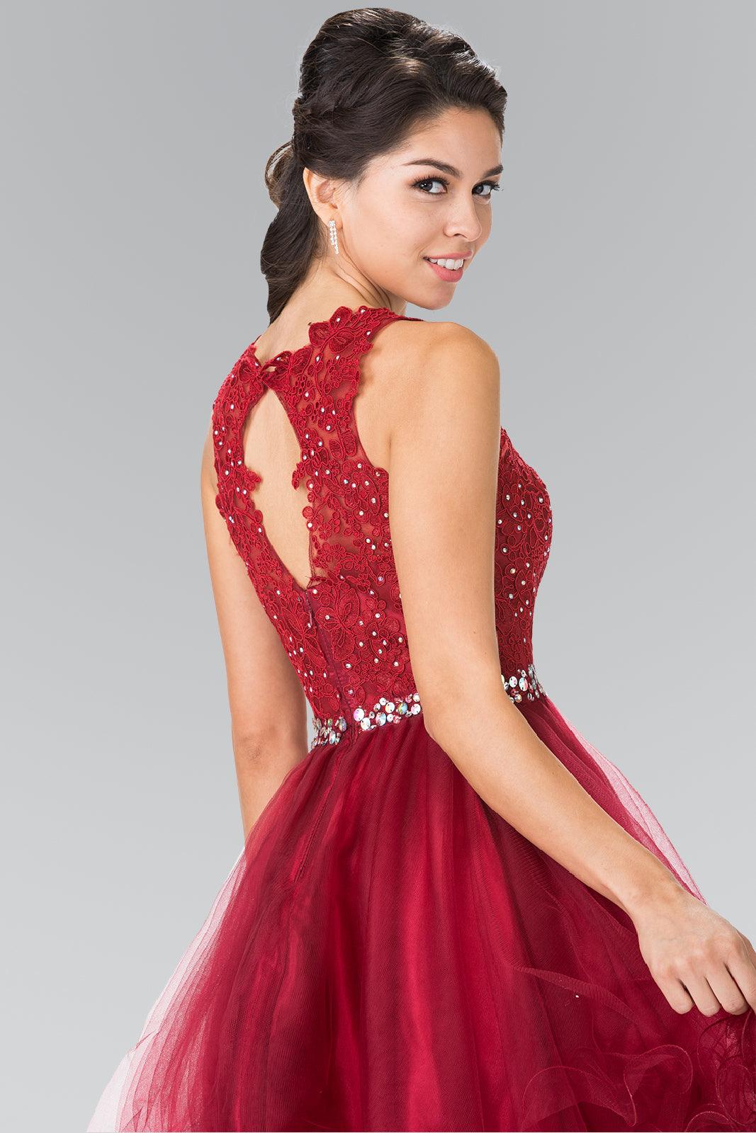 Sleeveless Prom Short Dress Homecoming - The Dress Outlet Elizabeth K