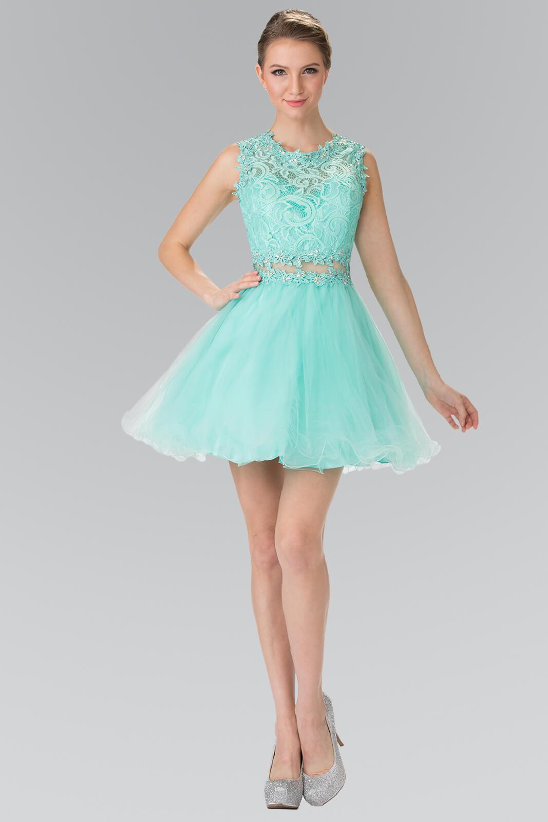 Sleeveless Prom Short Dress Homecoming - The Dress Outlet Elizabeth K