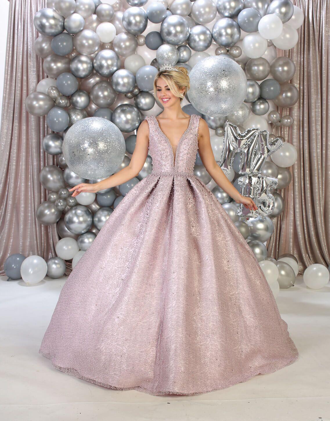Sweet 16 Long Quinceanera Ball Gown - The Dress Outlet May Queen