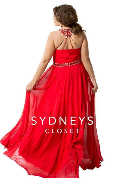 Sydneys Closet Long Formal Prom Dress - The Dress Outlet Sydneys Closet