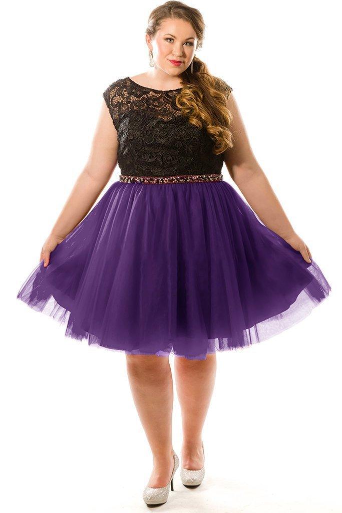 Sydneys Closet Plus Size Short Prom Dress