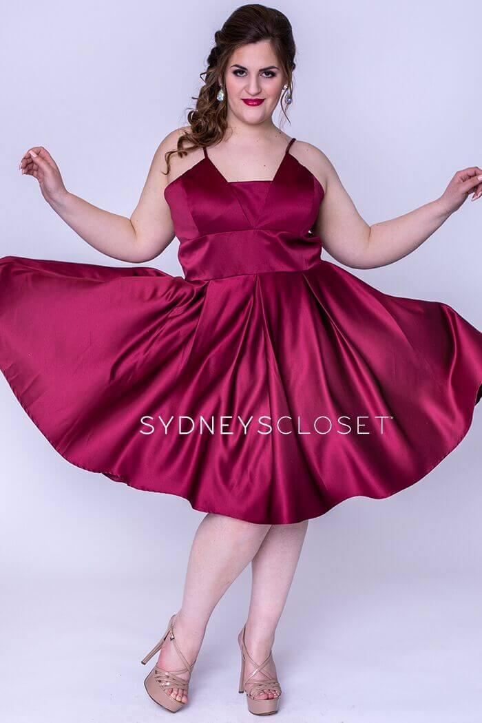 Sydneys Closet Prom Short Plus Size Homecoming Dress - The Dress Outlet