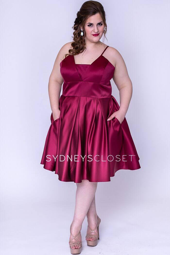 Sydneys Closet Prom Short Plus Size Homecoming Dress - The Dress Outlet