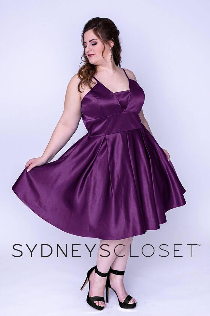 Sydneys Closet Prom Short Plus Size Homecoming Dress - The Dress Outlet