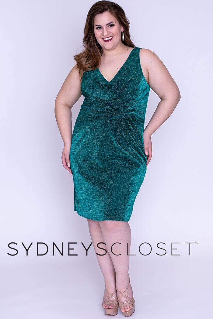 Sydneys Closet Prom Short Plus Size Homecoming Dress - The Dress Outlet