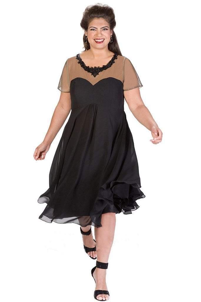 Black Sydneys Closet Prom Plus Size Dress Short