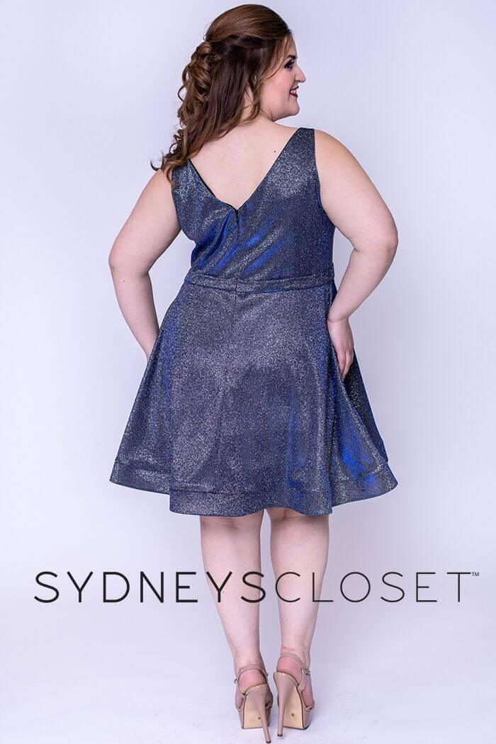 Sydneys Closet Short Plus Size Homecoming Party Dress - The Dress Outlet