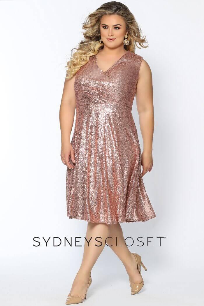 Sydneys Closet Short Plus Size Homecoming Prom Dress - The Dress Outlet