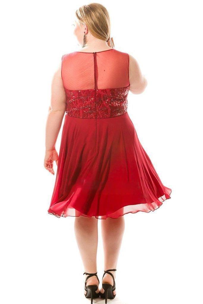 Sydneys Closet Short Plus Size Prom Dress