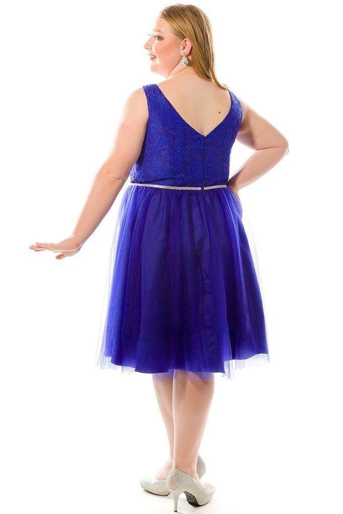 Sydneys Closet Short Plus Size Prom Dress - The Dress Outlet