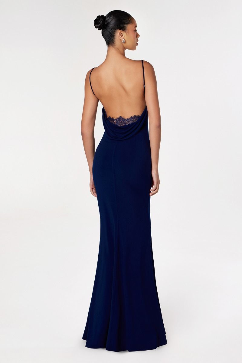 Prom Dresses Prom Long Fitted Evening Formal Dress Navy