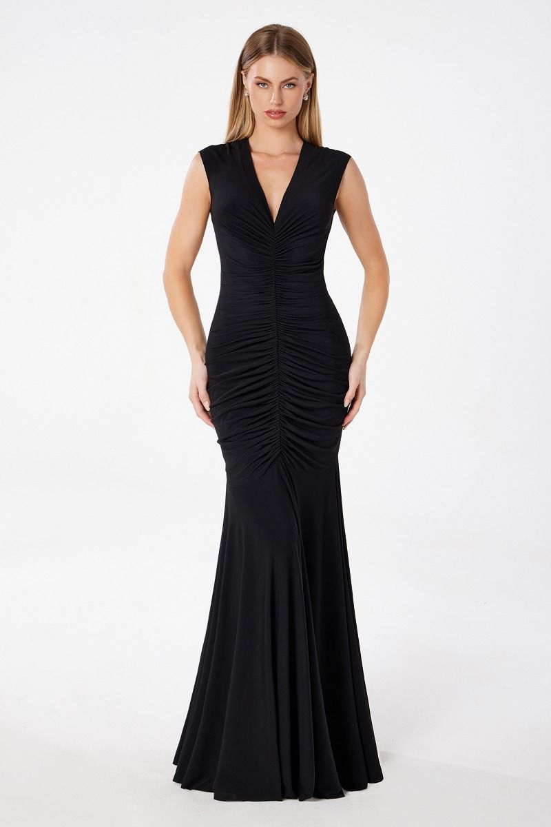 Formal Dresses Long Mermaid Fit Formal Evening Gown Black