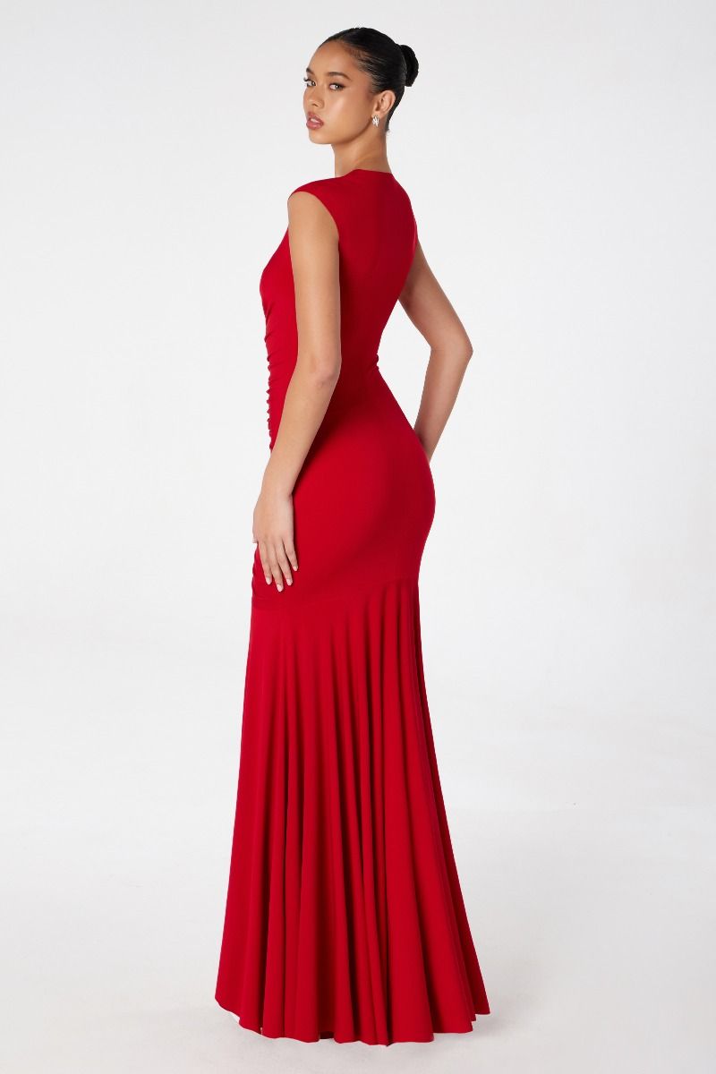 Formal Dresses Long Mermaid Fit Formal Evening Gown Red