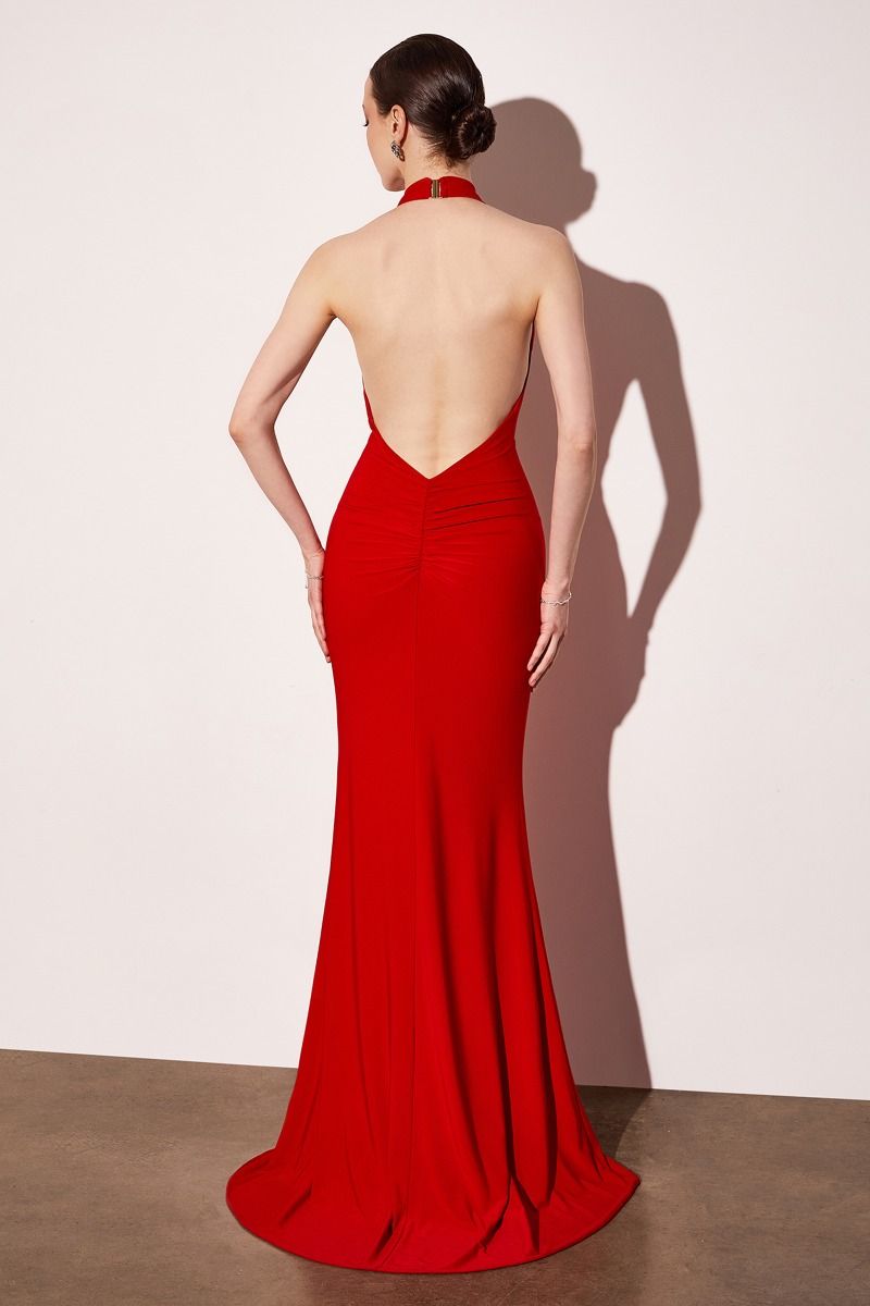 Prom Dresses Fitted Long Formal Evening Prom Dress Red