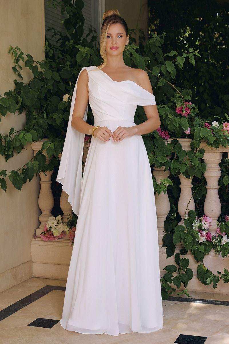 Wedding Dresses Long Corset Bridal Wedding Dress Off White